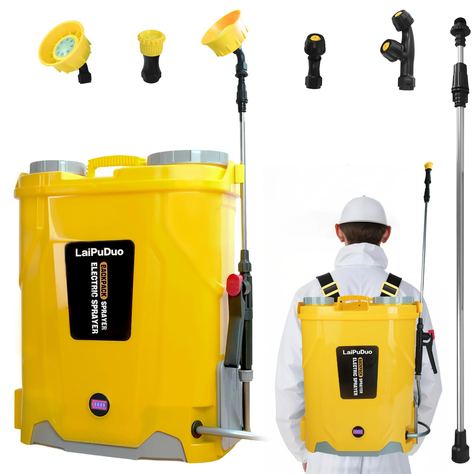 Amazon.com : RexLeLXB 5.3Gal Battery Powered Backpack Sprayer